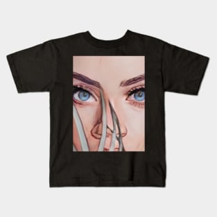 Beautiful Woman Geek Designer Dune Stika Artistic Anime Style Kids T-Shirt